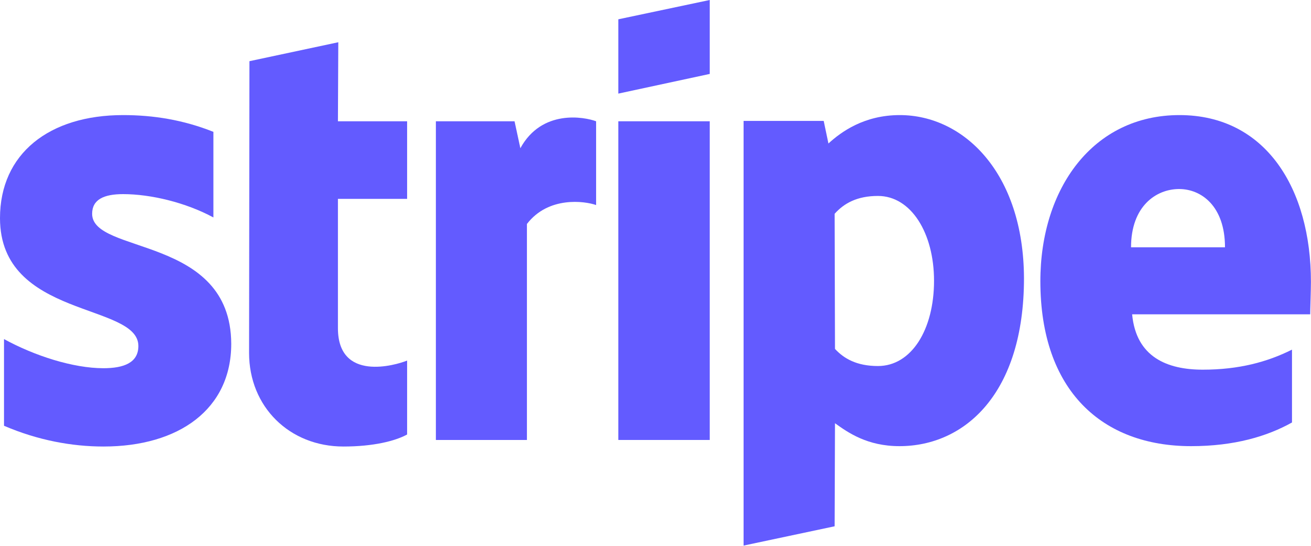 Text logo of 'stripe' in bold, stylized purple font on a black background.